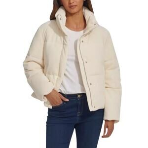 Levi’s Strauss & Co. Women’s Corduroy Puffer Jacket Cream White Size XL EUC